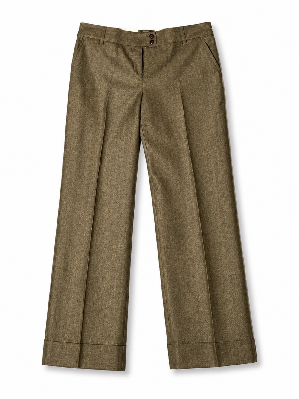 Liz Claiborne Sloane Wool Wide Leg Trousers Y2K Academia Size 14